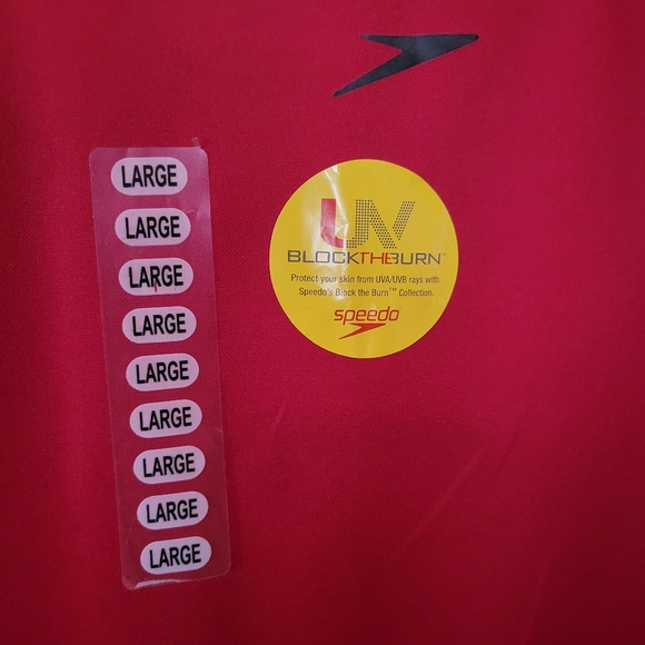 NWT Speedo Men's Swim Shirt - Picture 4 of 7